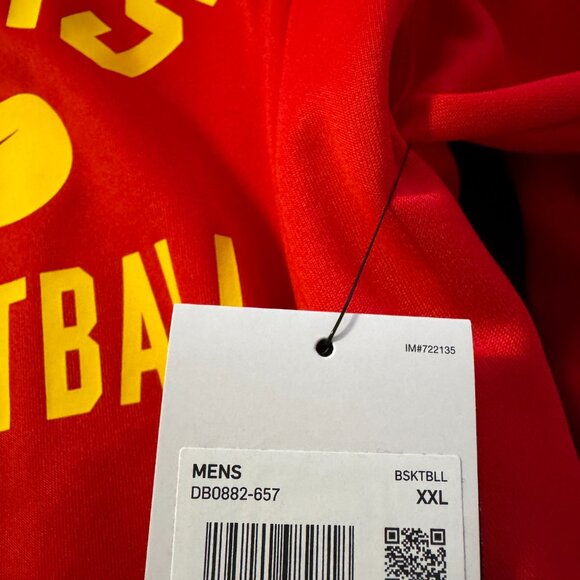 Nike NBA Atlanta Hawks Basketball Team Issue Practice Warm-up Hoodie Men 2XL NEW - Picture 6 of 6